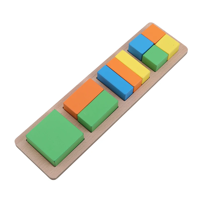 

Square Puzzle Baby Cognitive Geometry Wooden Puzzle Children's Education Wooden Toy Triangle Round children's Educational Toys