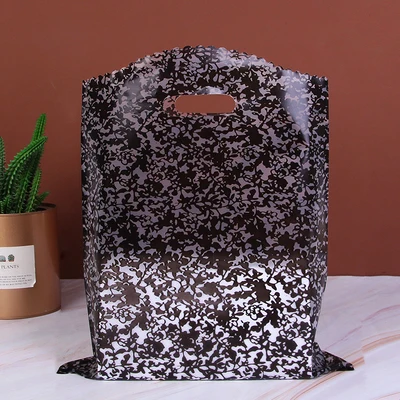 

50pcs Lovely Floral Gift Bag Thicken Plastic Carry Bag Shopping bag