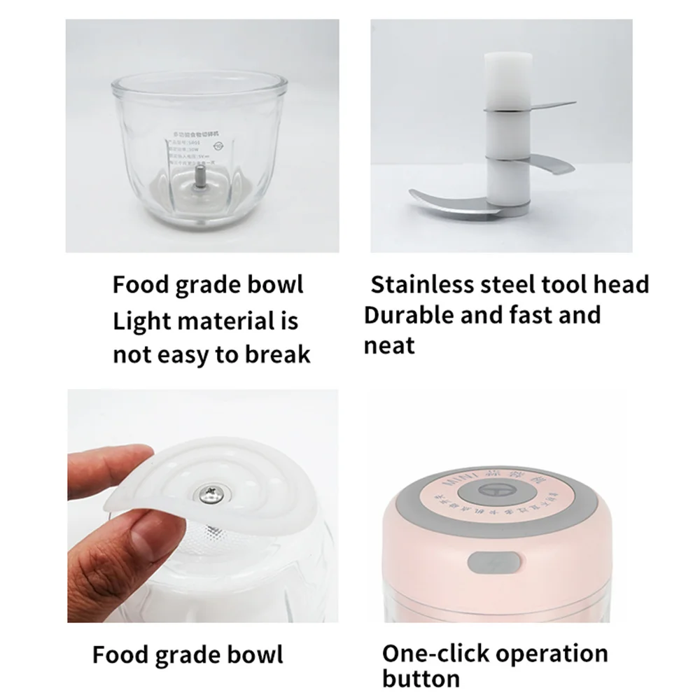 

100/250Ml Electric garlic Stamper Knoflookpers Chili Knoflook Green Chopper Press Usb Stamper Machine Kitchen Gadgets