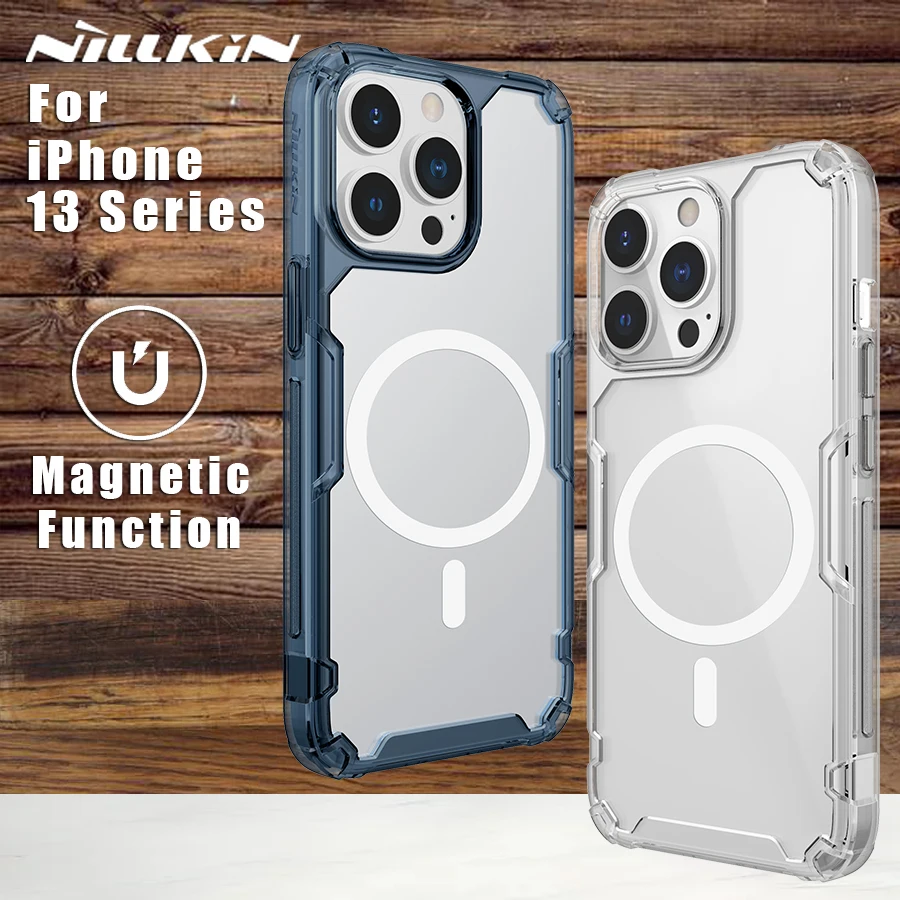 

Nillkin For iPhone 14 13 Pro Max Plus case Magnetic Adapt Magsafe TPU pro case Back Cover For iPhone 13 14 Plus Pro 5G