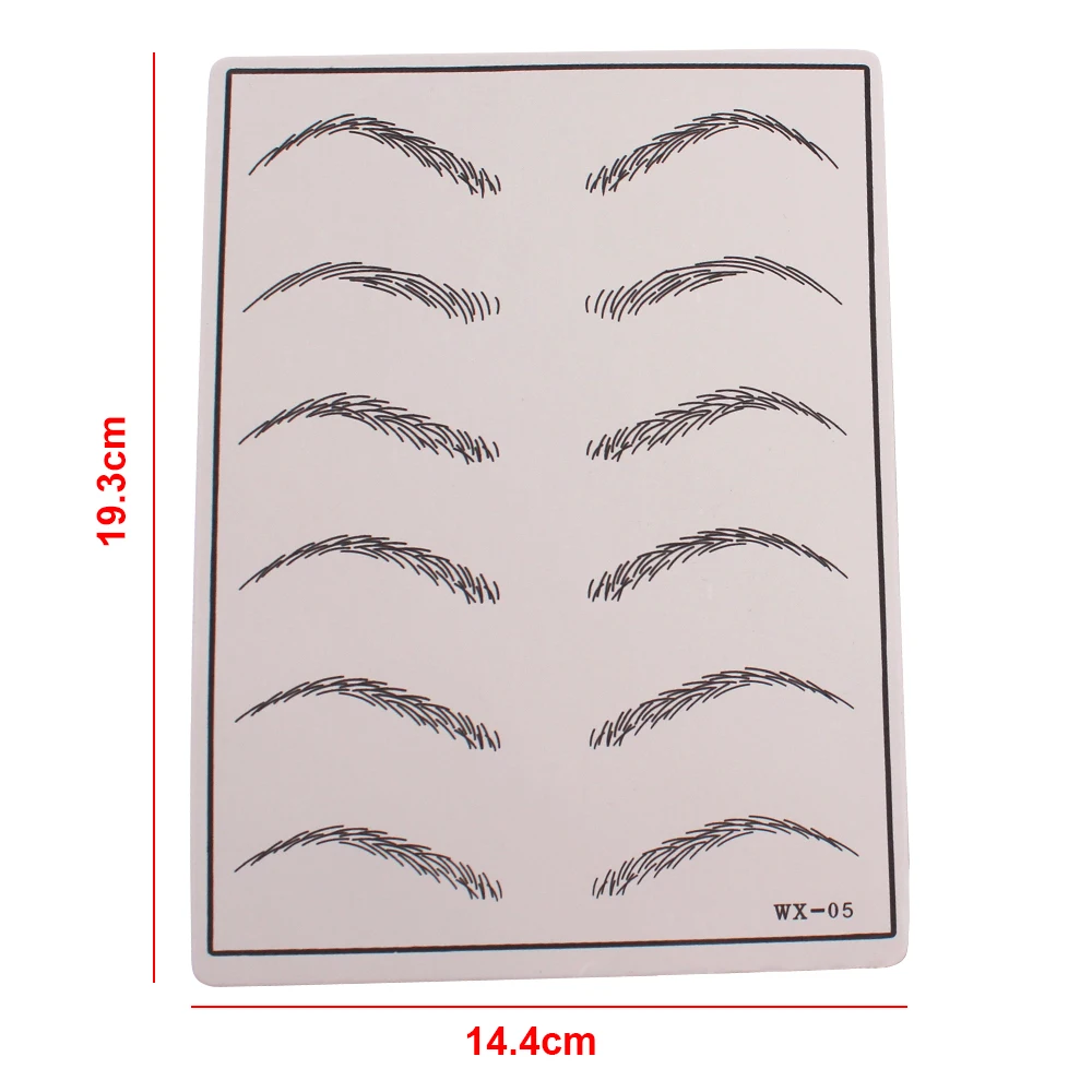 10 шт. косметика для практики татуажа Перманентный макияж татуировка бровей