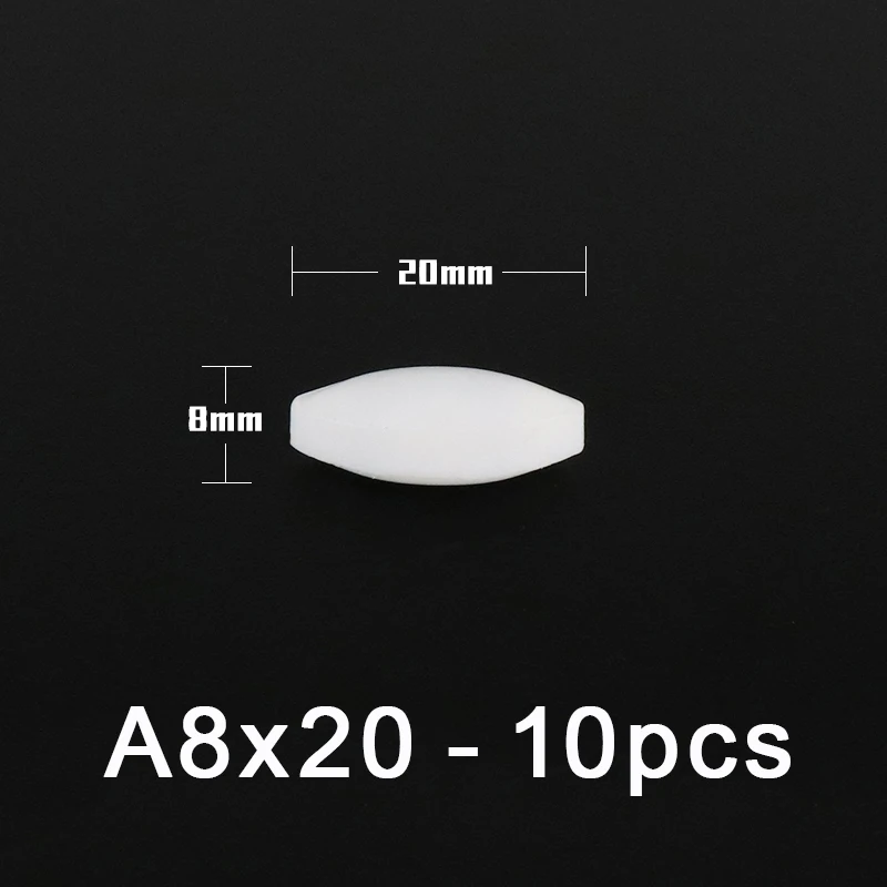 A8x20mm оливковая форма PTFE магнитная мешалка смеситель белый цвет стержень