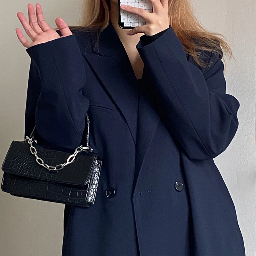 

Retro Crocodile Pattern Chain Messenger Bags 2021 Handbag New Personality Shoulder Flap Crossbody Bag Alligator Small Square Bag