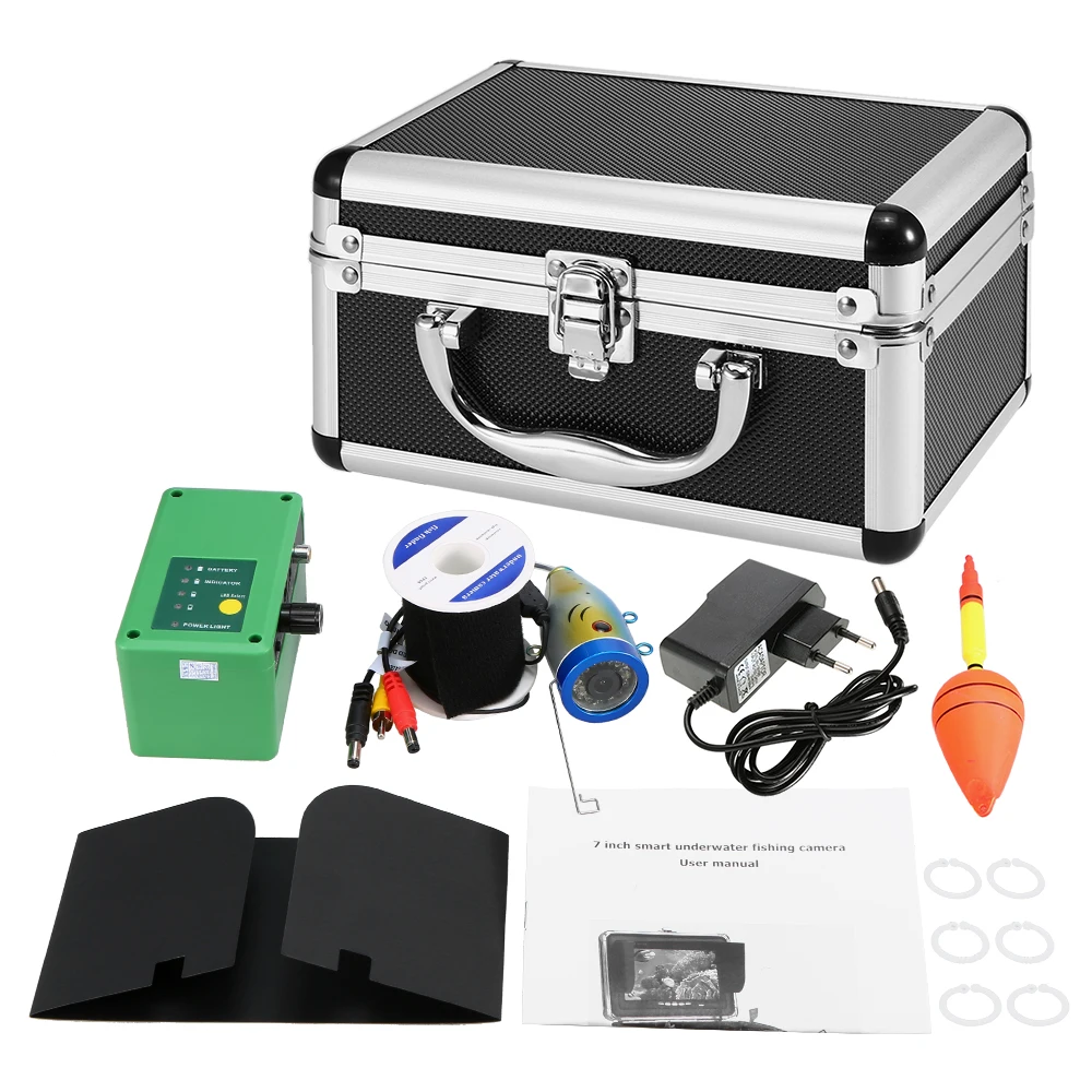 Fish Finder 1000TVL TFT Monitor Waterproof Underwater Video Camera Kit 30PCS LEDs Night Vision Equipment | Спорт и развлечения