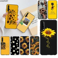 yellow flower small daisy sunflower phone case for huawei p40 p30 p20 lite pro mate 30 20 pro p smart 2020 prime