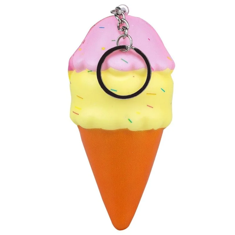 

Squishy Ice Cream Keychain Squishy Slow Rising Cute Jumbo Strap Soft Squeeze Scented Bread Cake Toy For Birthday kids Gifts