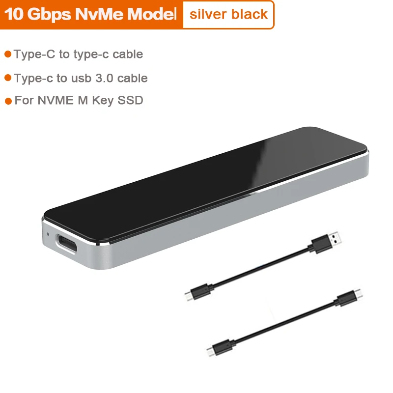 M2 SSD чехол NVME корпус USB3.1 GEN2 10 Гбит/с M.2 к USB Type C 3 1 адаптер для PCIE M/B Ключ диск коробка