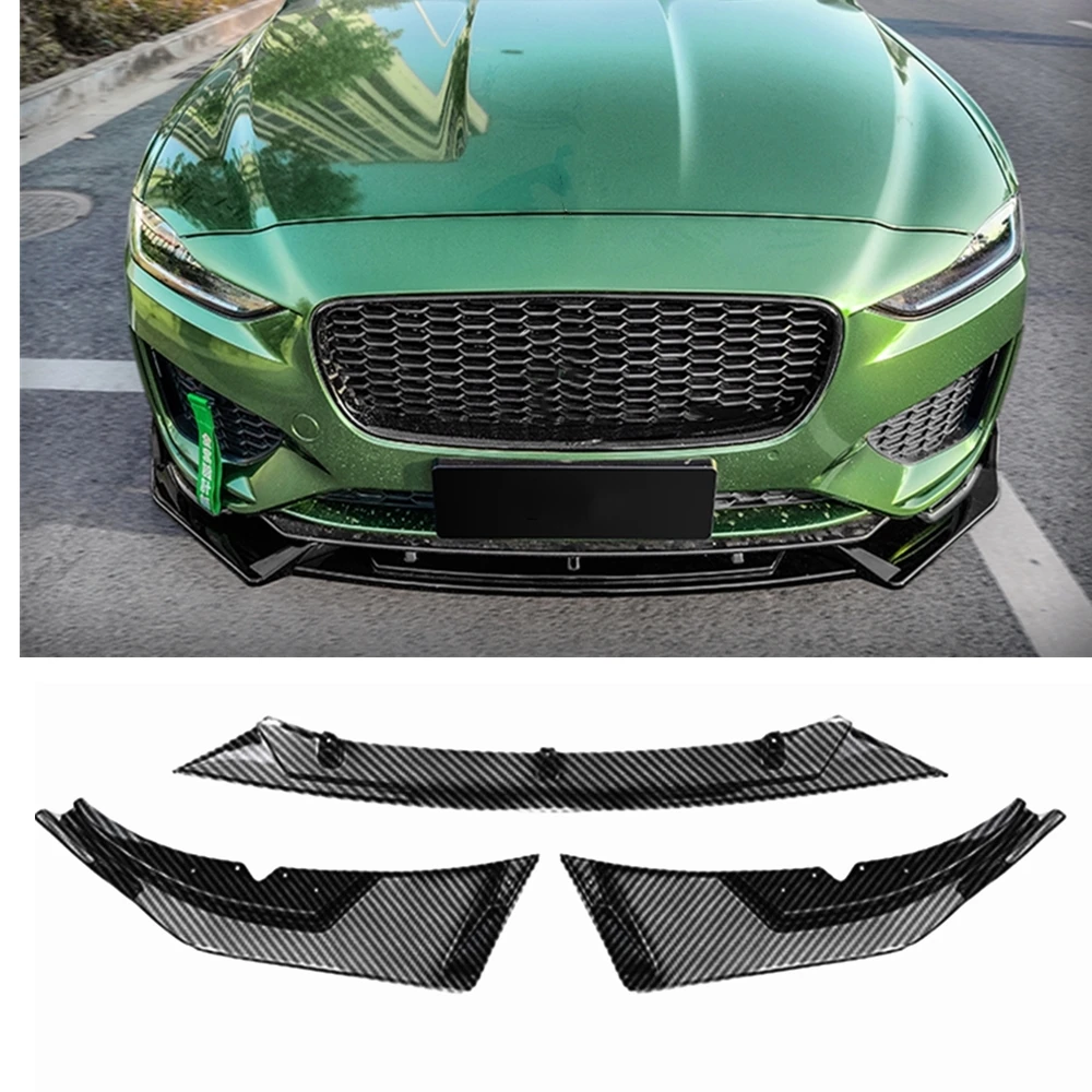 

Передний бампер, спойлер для Jaguar XE R 2020 Sport ABS, углеродное волокно