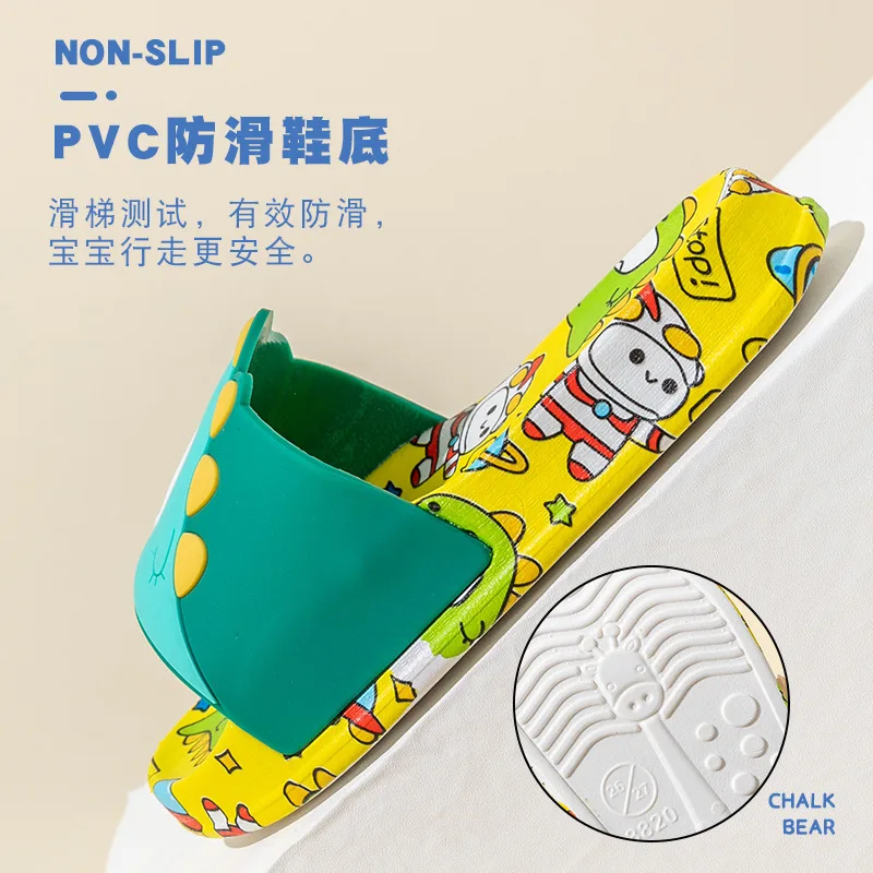 

Children's Slippers 2021 Summer New Cartoon Boys And Girls Bathing Home Printing Garden Shoes Breathable Non-slip Beach Shoes