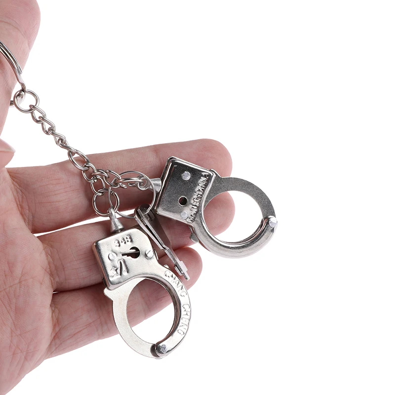 Творческий полицейский наручники Металл Форма брелок медальон подвеска для