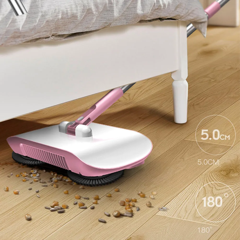 Automatic Hand Push Sweeper Magic Rotate Broom No Electric Household Cleaning Tool Lazy швабра BJStore | Дом и сад