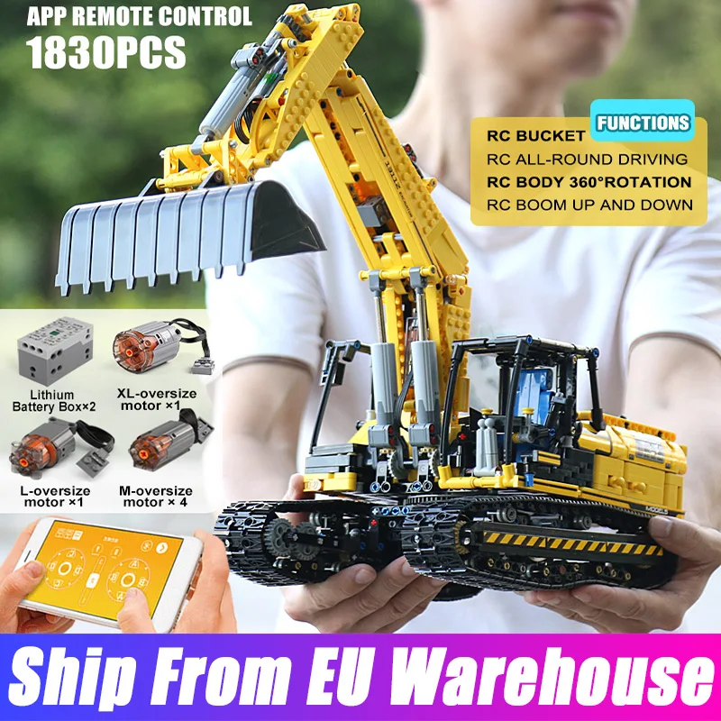 Высокотехнологичный моторизованный экскаватор Mold KING 13112 грузовик звеньевой