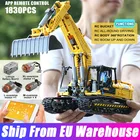 Высокотехнологичный моторизованный экскаватор Mold KING 13112, грузовик, звеньевой ремень 250X3-PF версия, бриллиантовые кирпичи, детские игрушки, подарки