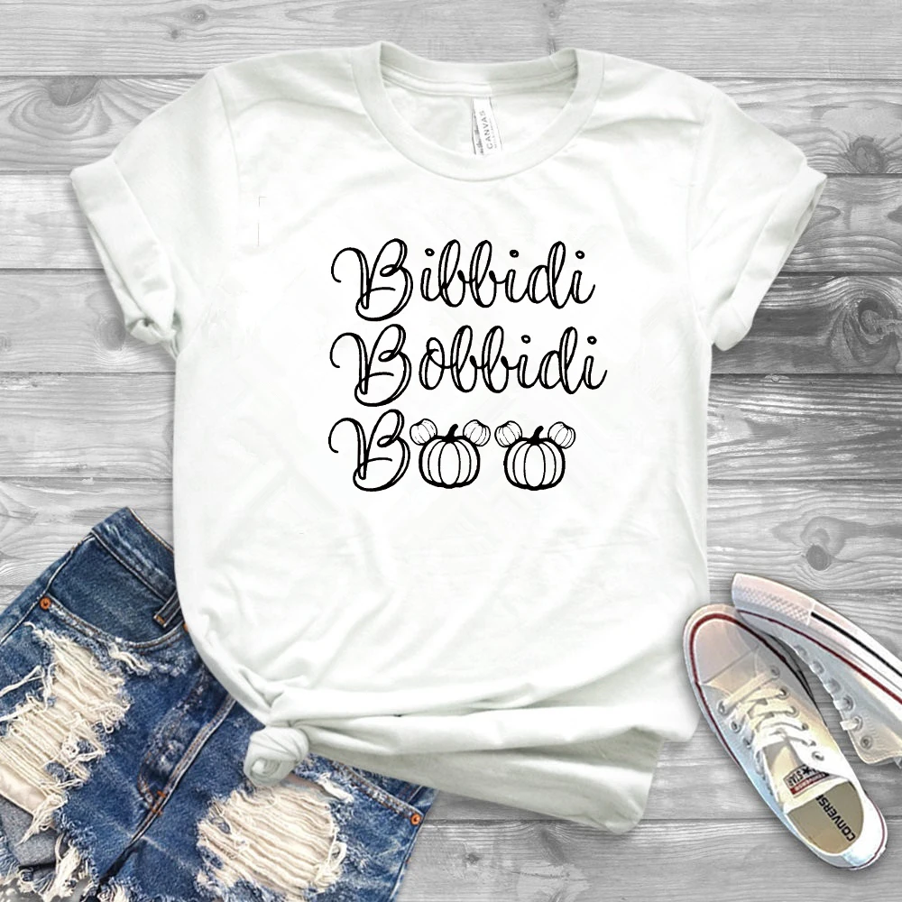 2019 Bibbidi Bobbidi Boo футболка Spookiest Night Ever Хэллоуин рубашка смешная Тыква рубашки с