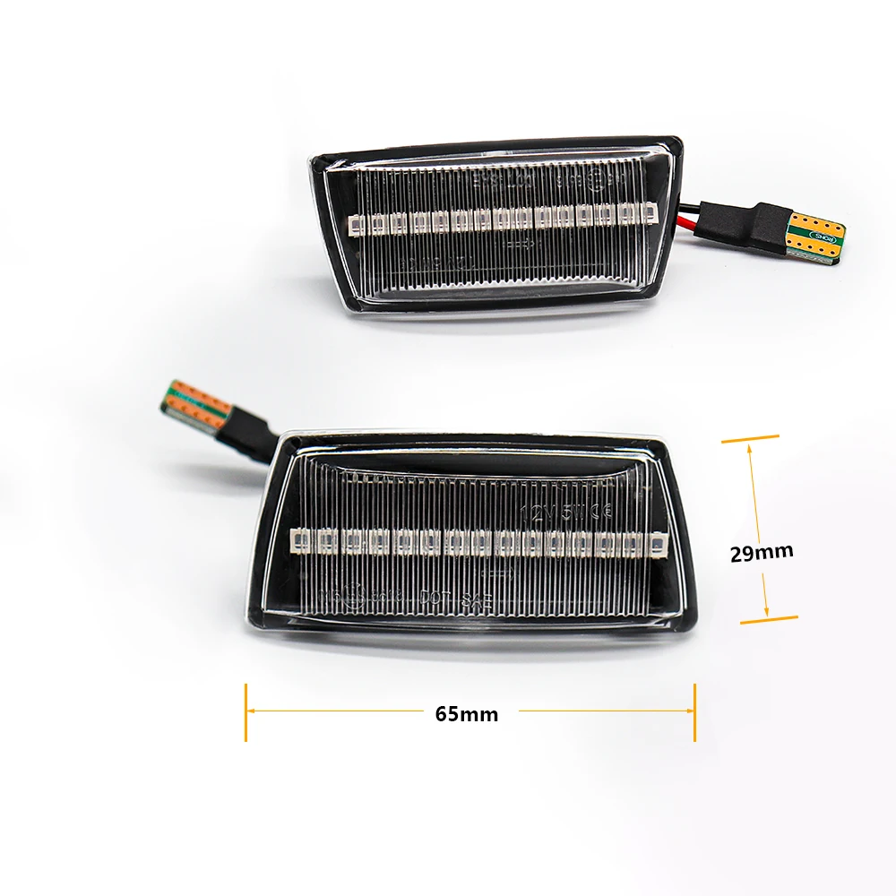 2 шт. светодиодный динамических последовательного мигалка поворотники