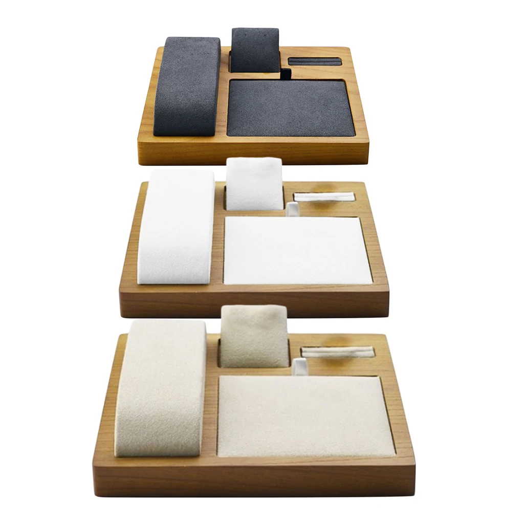 Деревянная подставка для ювелирных изделий кольцо серьги ожерелье браслет |