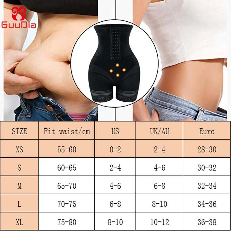 

GUUDIA Waist Trainer for Women Tummy Control Panty Shapewear Butt Lifter High Waist Body Shaper Shorts Thigh Slimmer Girdle