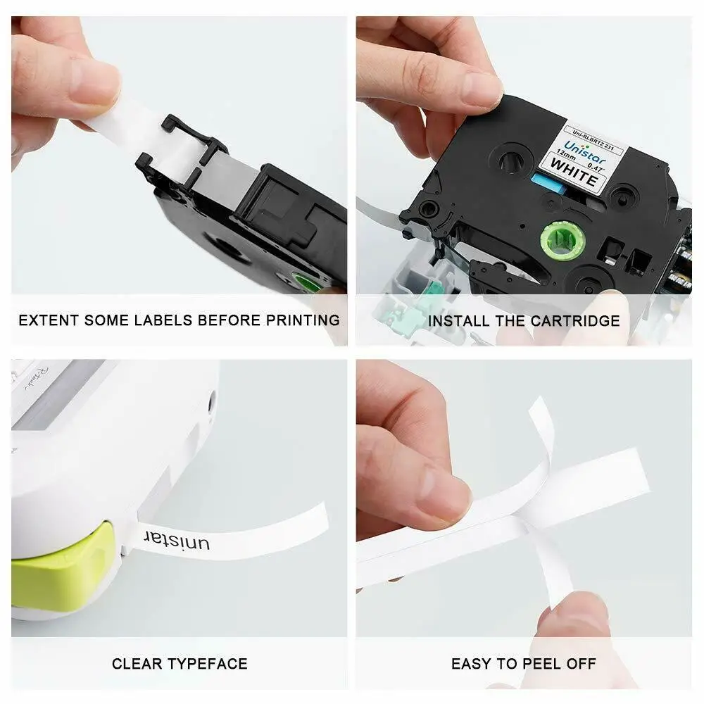 1 шт./лот благодаря гибкому держателю клейкие Ленты Совместимость для Brother P-Touch