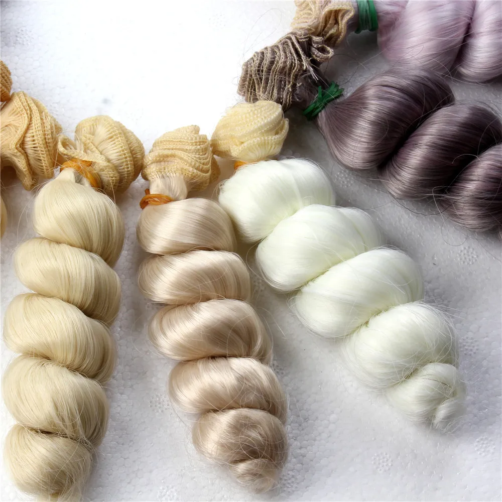 

1PC Doll Hair Accessories for BJD Dolls Wigs High-Temperature Wire 15*100cm 1/3 1/4 Wig Hair for BJD DIY Accessories Kids Gift