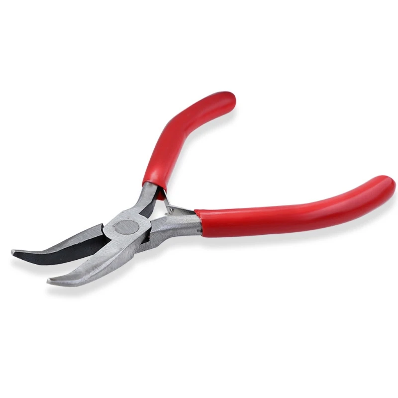 

3Pcs 6-in-1 Bail-Making Pliers Bent Chain Nose Pliers Double Nylon Jaw Chain Nose Pliers for Wire Bending Jewelry Tools