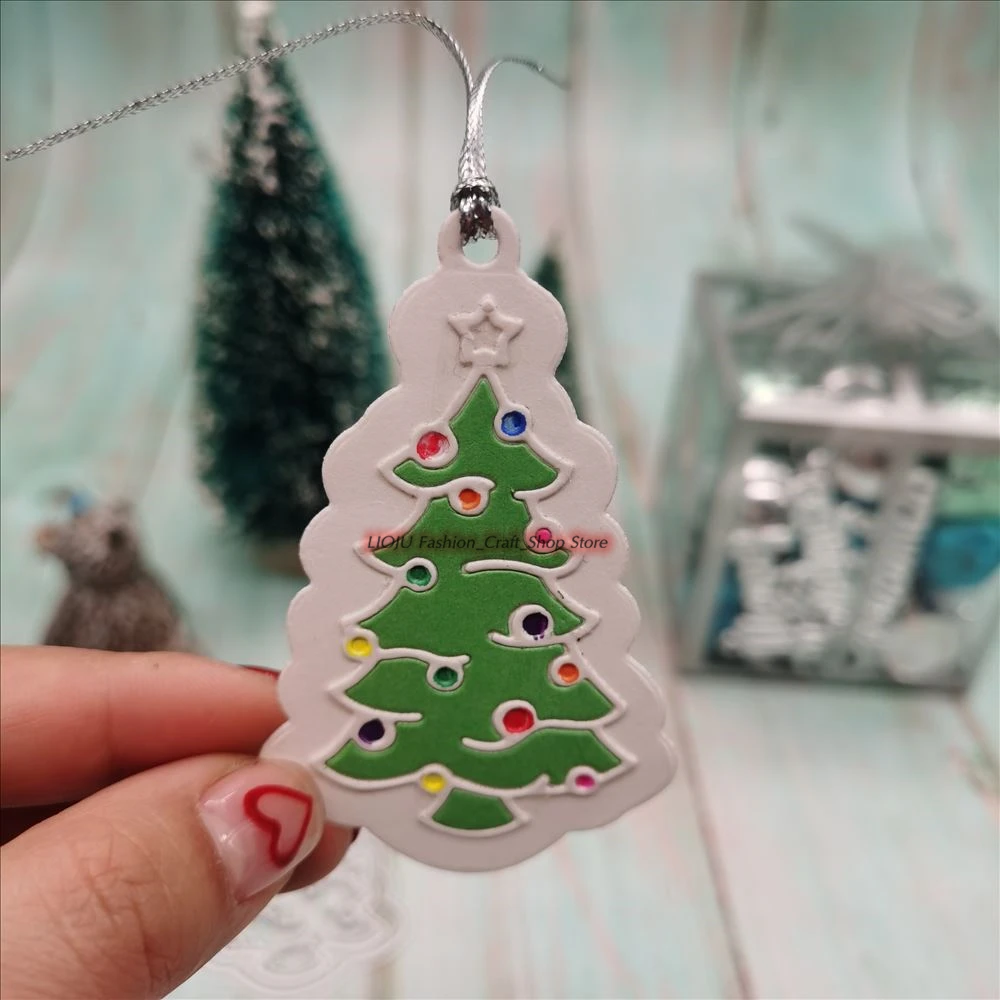 

Christmas tree Metal Cutting Dies Scrapbook Paper Craft Decoration Dies Stencil For Album Card Making