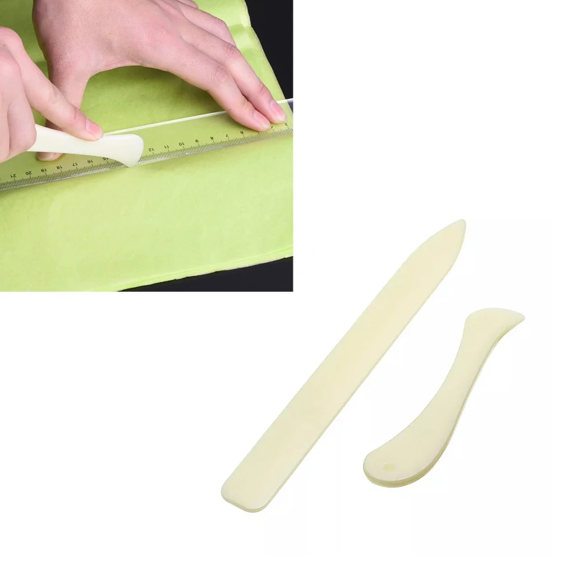 

2pcs/lot Paper Creaser Set for DIY Scrapbooking Card Making Photo Album Paper Folding Tool Crafts Edge Side Slicker