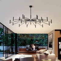 nordic minimalist black white lustre g9 led branch chandelier for bedroom living room loft restaurant creative decor hanglamp
