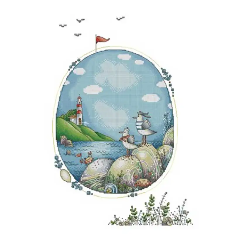 

Bird looking far away counted 11CT 14CT 16CT 18CT DIY Cross Stitch Sets wholesale Cross-stitch Kits Embroidery Needlework