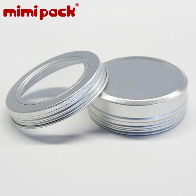 Mimipack 24 шт. оконная неглубокая круглая винтовая крышка алюминиевые банки