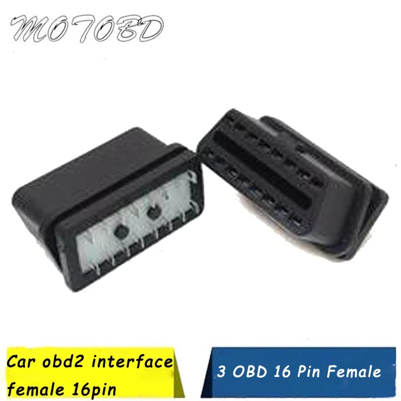 2019 с корпусом и винтом OBDII OBD 2 Сделай Сам 16 Pin кабель удлинитель наружной резьбой