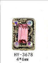 HY-3678 10pcs 10 шт./лот, древний сплав, дизайн ногтей, 3d, плоская задняя сторона, цветные бриллианты, жемчужные ювелирные изделия, стразы, украшения для ногтей - Цвет: HY-3678 10pcs