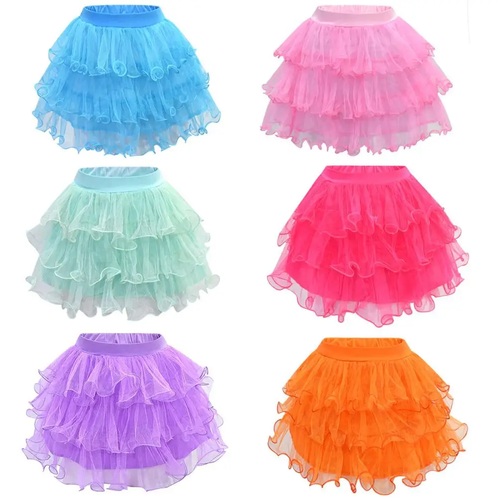 

2020 Summer Skirt Toddler Kids Baby Children's Clothing Girl Princess Skirts Tutu Skirt For Girls Teens Mesh Short Cake Skirt