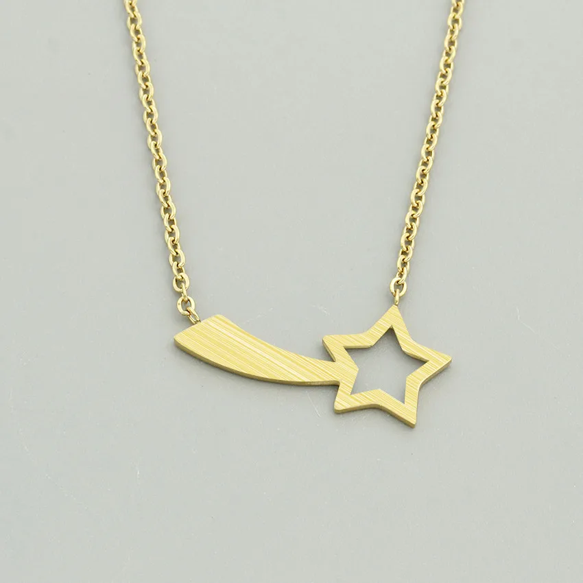 Ожерелье с подвеской в виде звезды из нержавеющей стали женское ювелирное
