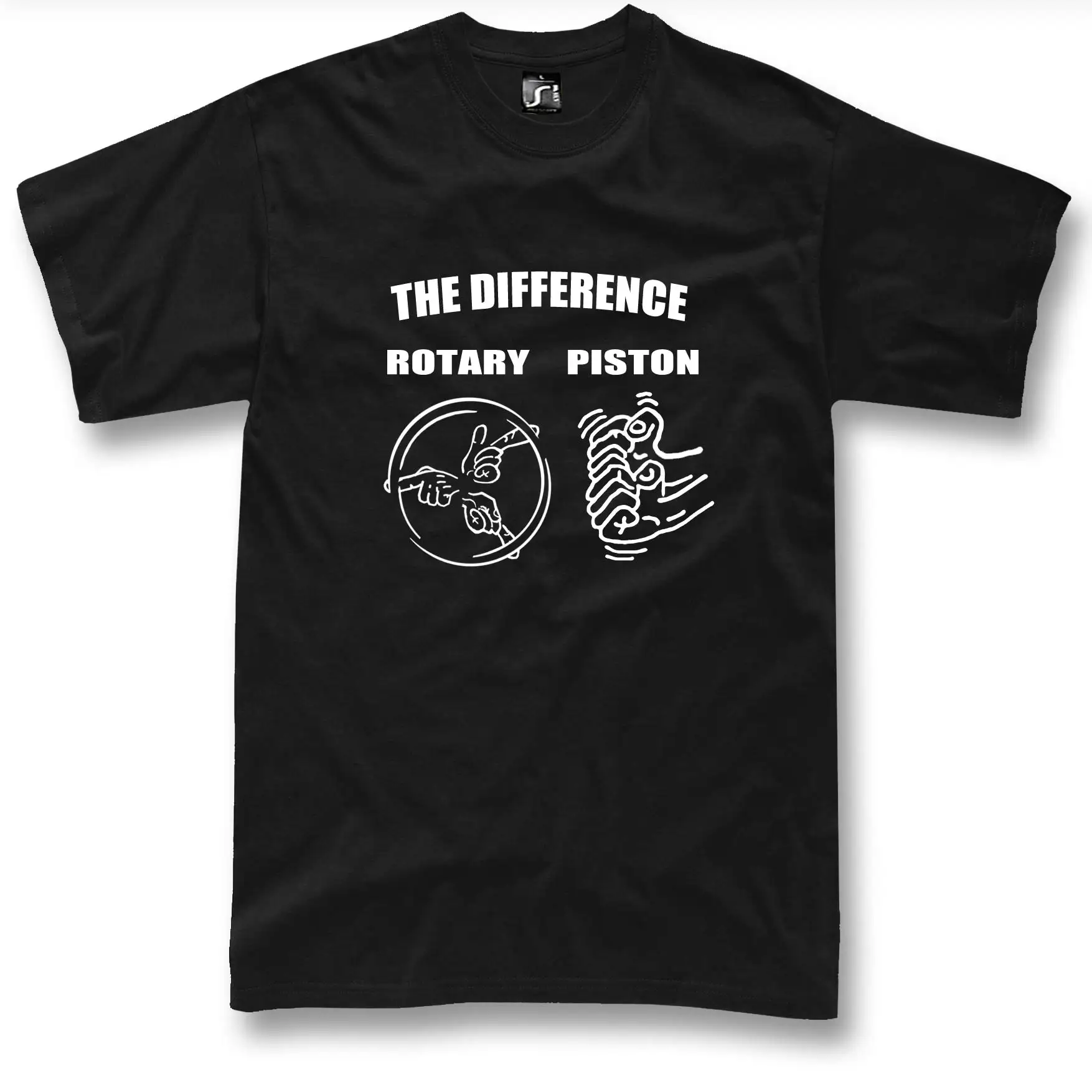 Смешная хлопковая Футболка Wankel Vs piston повседневная мужская футболка
