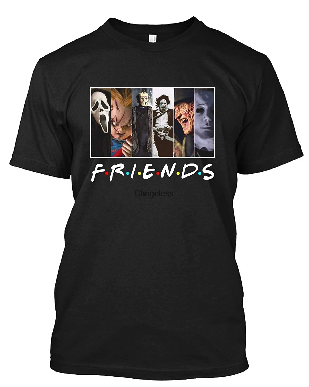 Друзья ужасы Хэллоуин # Майкл Майерс Джейсон страшные фильмы футболка подарок