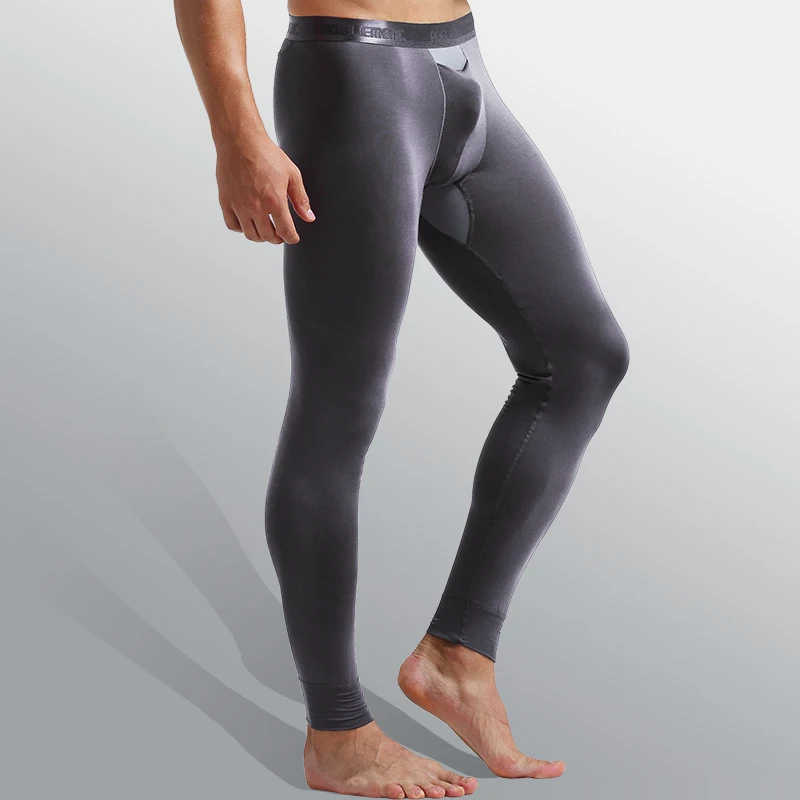 Осенние штаны мужские тонкие хлопковые шерстяные трусы теплые для весны осени