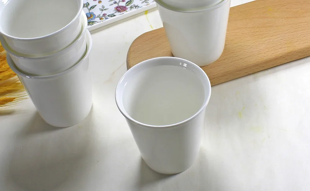 200 мл, 6 шт./лот, тонкий костяной фарфор nespressp кружка, маленькая кофейная чашка, простая белая керамическая кружка, кафе tazas кружка для путешествий, рюмка