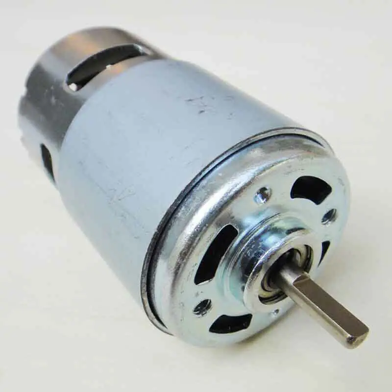 

DC 12V-24V Large Torque RS-775 DC Motor D Flat Shaft Electric Tools Model DIY