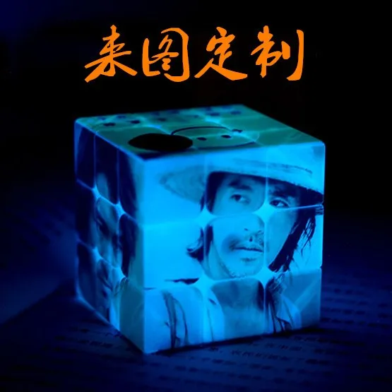 Luminous Speed Magic Cube Special Night 3 Order Smooth Cubo Magico Profissional Educational Toys for Children Custom AA50MF | Игрушки и