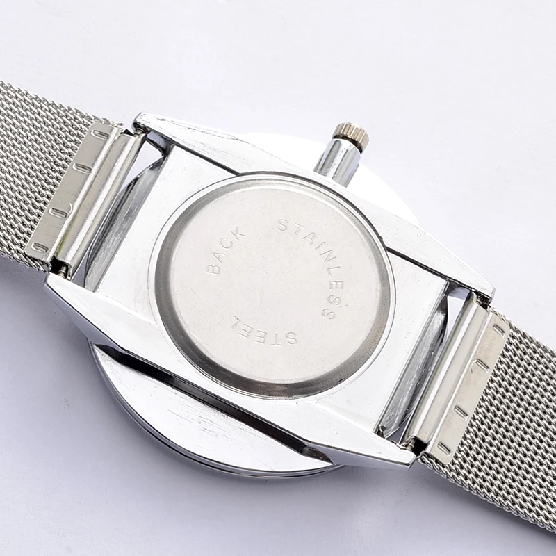 Часы женские кварцевые с сетчатым браслетом из нержавеющей стали | Наручные часы