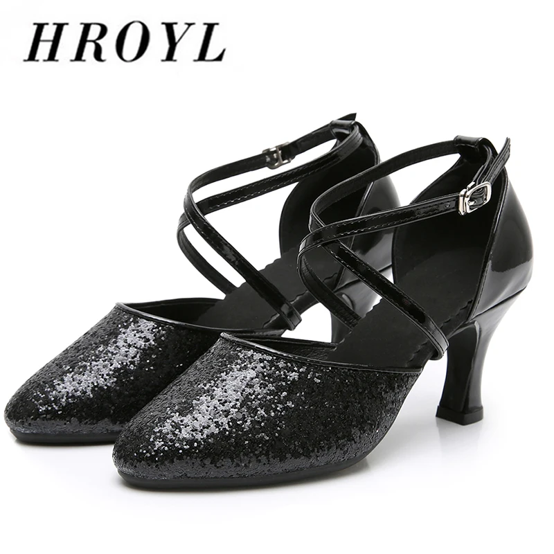 Туфли HROYL для современных латинских танцев женщин и девушек туфли из