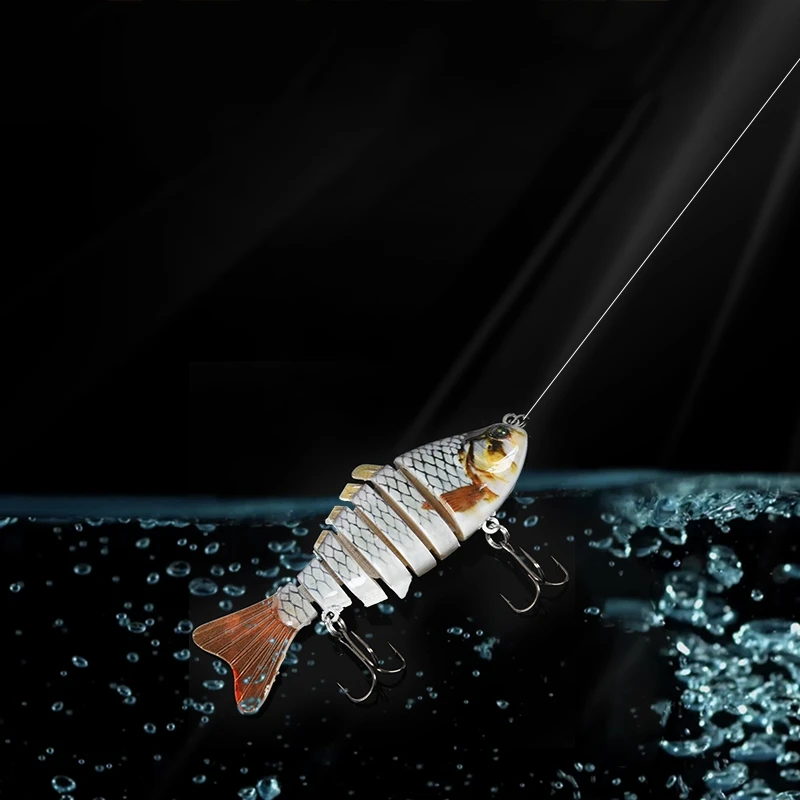 10cm / 4 &quot15.5g Bionic realistic Hard Multi-segments bait for sun-fish Bass Walleye Yellow Perch Pike Roach Trout Muskie Swimba | Спорт и