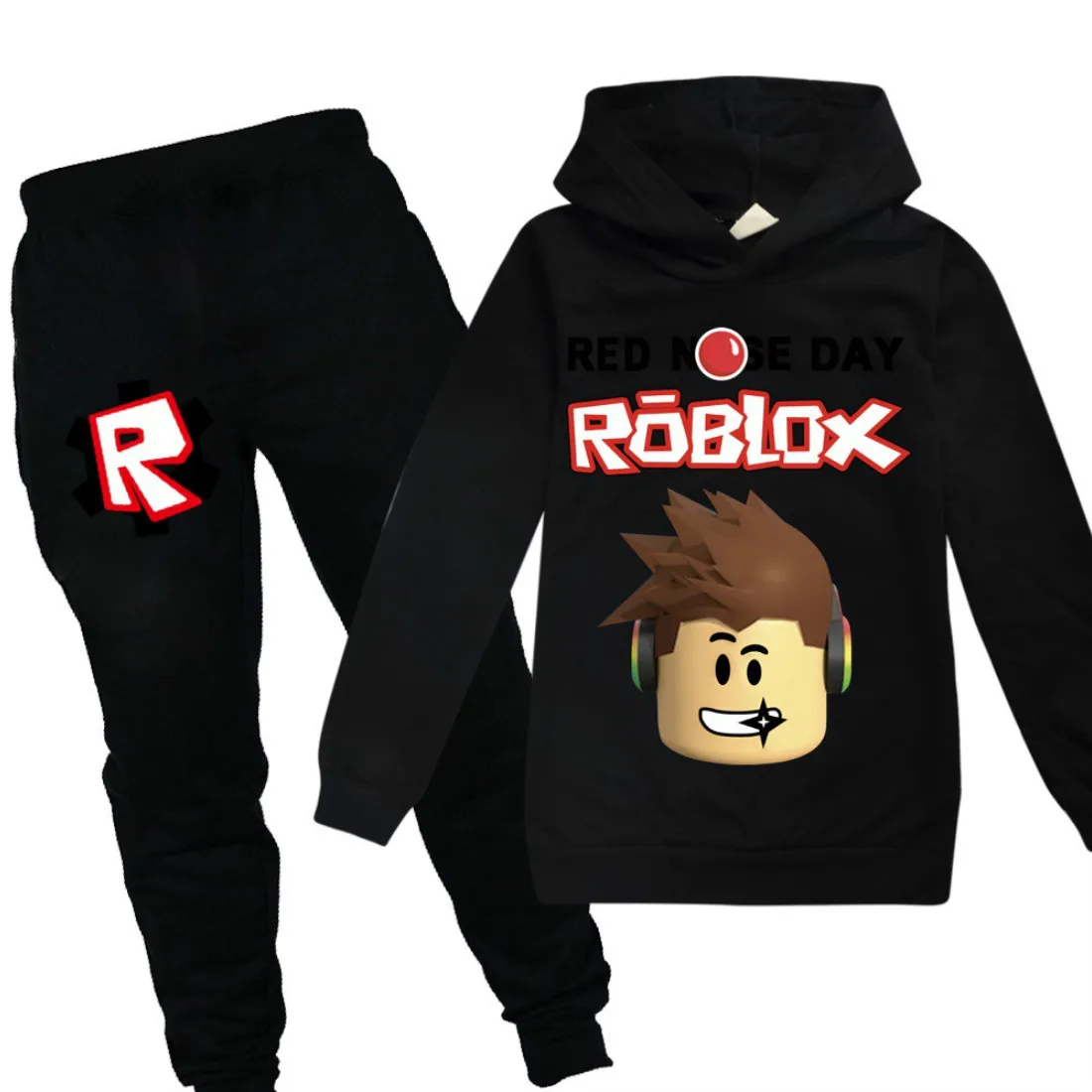 Одежда ROBLOX для девочек осенние толстовки с длинным рукавом и штаны одежда