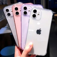 luxury soft transparent phone case for iphone 11 12 pro max xs x xr 7 8 plus mini se 2020 silicone shockproof cases cover