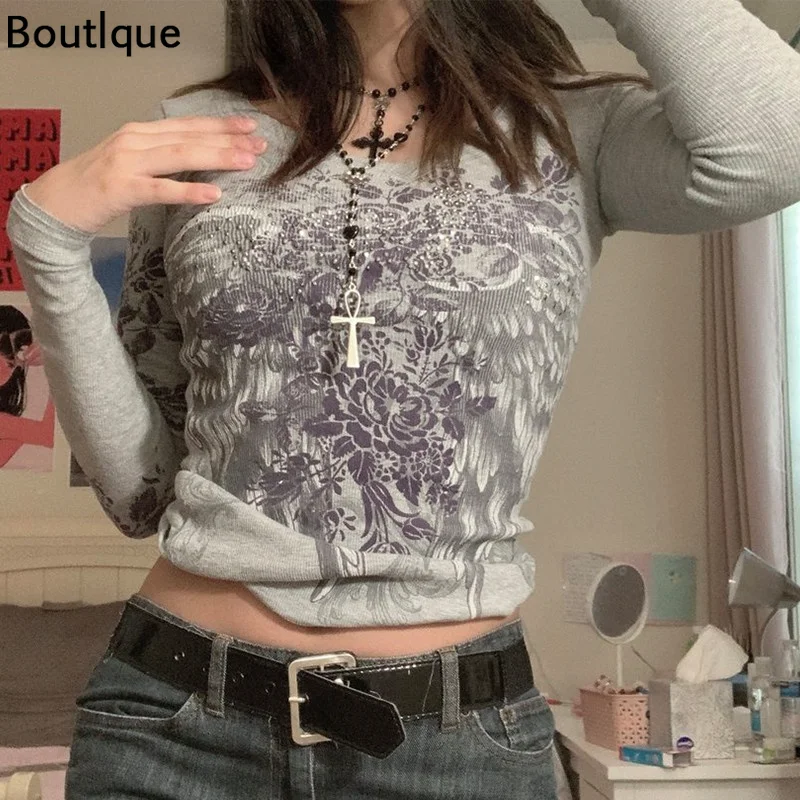 

Винтажная футболка, Повседневная рубашка со сказочным рисунком, стиль Харадзюку, капуста