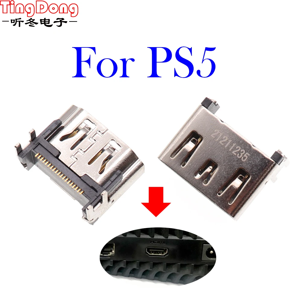 

HD interface For PS5 HDMI-compatible Port Socket Interface for Sony Play Station 5 HDMI-compatible Port Connector