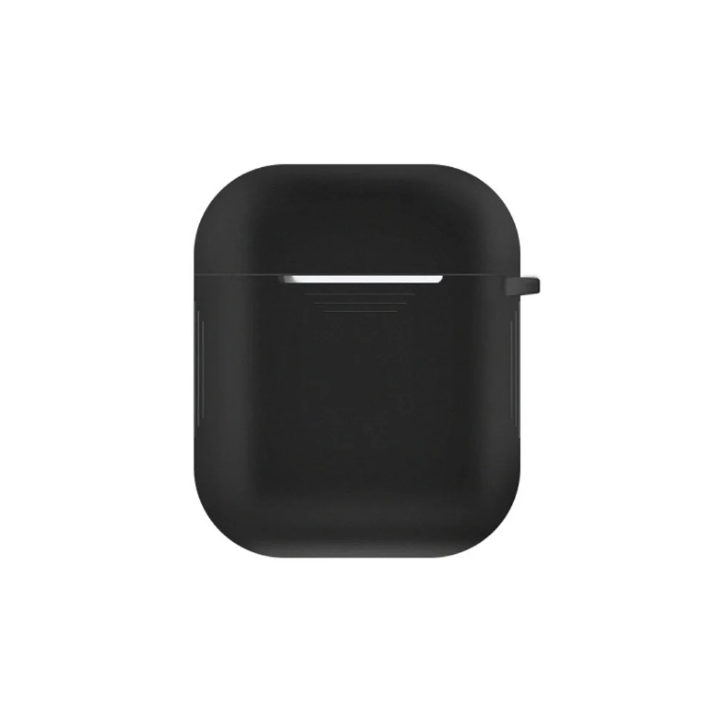 GJBlack Классные мягкие силиконовые чехлы для Apple AirPods с Бэтменом из Мстителей, 2 кожаные чехлы для наушников, Bluetooth Air Pods, Защитные чехлы для наушников - Цвет: GJBlack