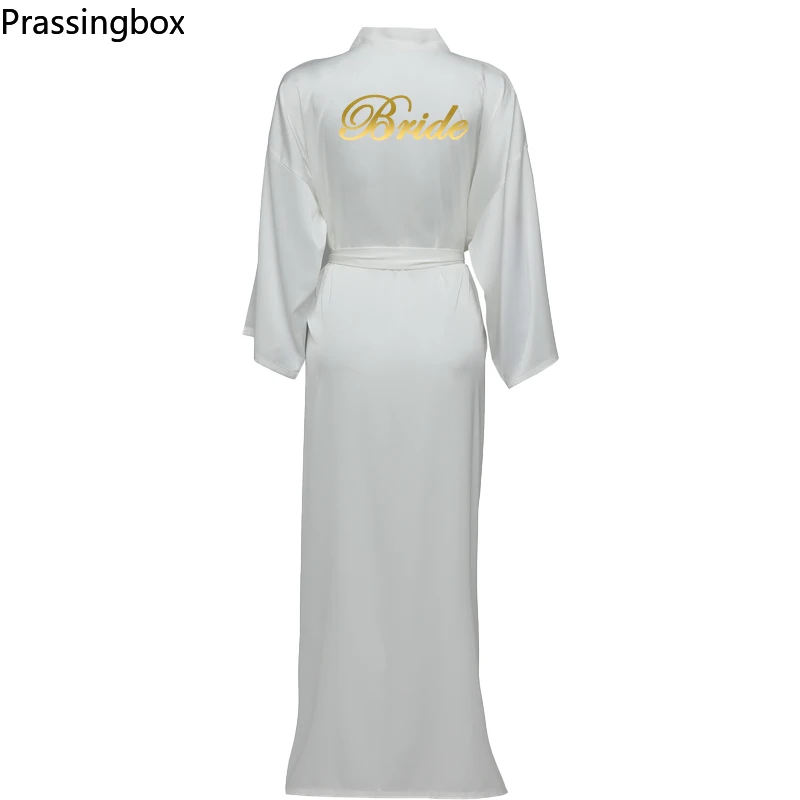 Silk Satin Long Robes Long Sleeve Black Custom Bridesmaid Robes Bride Robe Women Long Wedding Bathrobe and Homewear