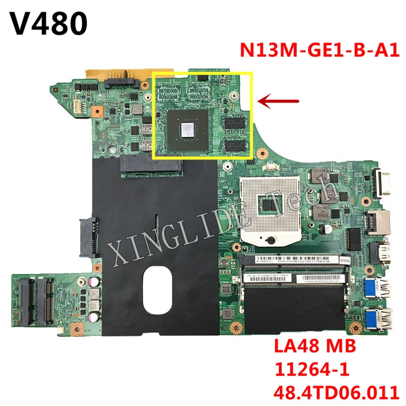 Оригинальная материнская плата для ноутбука Lenovo V480 11264-1 48 4td06 011 Дискретная