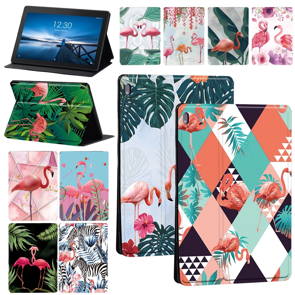 

For Lenovo Tab E10/Tab M10/Tab M10 Tablet Case Plus PU Leather Cover Case + Free Stylus